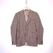 Nudie Jeans Blazer Wool Blend Check Mens size S