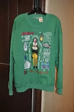 Elf the Movie Talking Holiday Sweatshirt- XXL