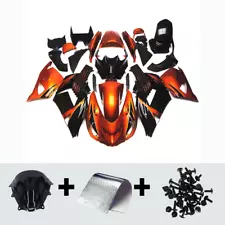 Orange Black Fairings for Kawasaki ZX14R Ninja ZX-14R 2006 2007 - 2011 Bodywork (For: 2007 Kawasaki)