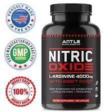 Nitric Oxide L-Arginine Pre Workout+Testosterone Booster,Multivitamin Men's,Test