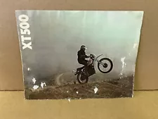 1977 Yamaha XT500 Motorcycle Dirt Bike Vintage Sales Brochure