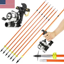 Bowfishing Catapult Slingbow Kit Fishing Reel Seat Rubber Bands Archery Hunting