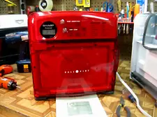 RED SHARP HALF PINT MICROWAVE OVEN. R-120DS 100% Completely Reconditioned