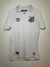 2022-23 Santos FC Jersey Shirt Kit Home White Umbro #10 Yeferson Soteldo | Small