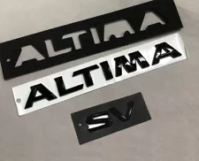 Gloss Black For 2018 -2024 ALTIMA SV Midnight Edition Trunk Lid Emblem Badge ABS