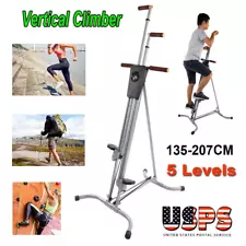 Vertical Climber Machine, Adjustable Exercise Climber Trainer, Folding Climbing