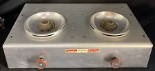 Coleman Two Burner LP Gas Picnic Stove Works Missing Grills