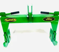 SpeeCo 3-Point Quick Hitch Cat 1 Tractor Implement Adaptation GREEN Free Ship!