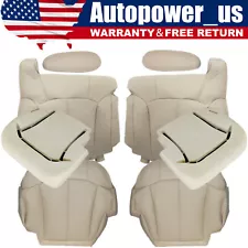 For 2000 2001 2002 Chevy Tahoe Front Leather Seat Cover Foam Cushion Light Tan (For: 2001 Chevrolet Tahoe)