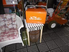 VTG 1950 NESBITTS CRONSTROMS COOLER SIGN COCA COLA 7UP PEPSI ORANGE CRUSH coke