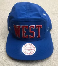 Mitchell & Ness Unisex All-Star West Retro Stars Camper Hat Adjustable Fit Blue