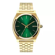 NIXON The Time Teller In Gold/Green Sunray