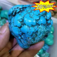 3 - 5cm Natural Turquoise Rough Gemstone Crystal Blue Turquoise Stone Loose *1