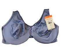 Warners 40D Discontinued Signature Support Satin Bra Periwinkle Blue