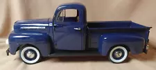 Welly 1951 Ford F-1 Pickup Truck 1:18 Scale Diecast Model Deep Blue!! flaws!!