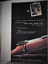 SIG SHR 970 RIFLE ORIGINAL VTG 1999 ADVERTISEMENT