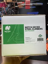 Notch Gecko Steel Tree Climbers 41150 gaffs WITH FLIPLINE - Used ONCE - See Desc