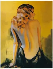 Rolf Armstrong Dream Girl In Backless Gown Print/Poster