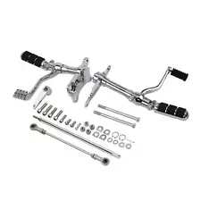 Chrome Forward Controls Linkage Set for Harley XL 883 Sportster 91-03