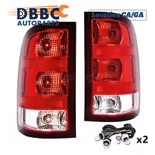 Pair Tail Lights Rear Lamps Left Right For GMC Sierra 2007-2013 1500 2500 3500HD