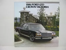 1986 Ford LTD Crown Victoria LX Wagon Dealer Sales Brochure Catalog