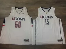 2-Lot UConn Huskies Nike Elite College Basketball Jerseys 2XL Team White Sewn