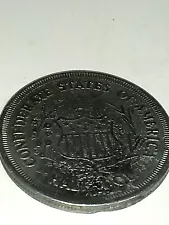 Super rare authentic US Confederate Half Dollar restrike