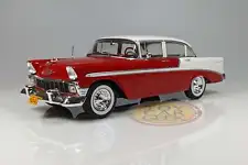 1956 Chevrolet Bel Air, Red/White 1:24 Whitebox WB 124121