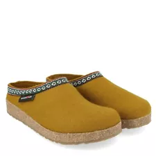 HAFLINGER FRANZL MASALA SLIPPERS OCHER WOOL FELT