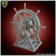 Ships Wheel - Napoleonic Victorian pirate ship 1/6 Dolls house 1/12 studio scale