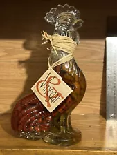 Glass Rooster Decorative Infused Vinegar Chili Glass Rooster Designer Bottle