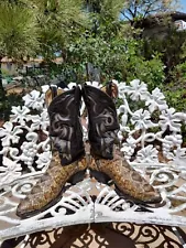 10D Eastern Diamondback Rattlesnake Snakeskin Custom Cowboy Western Boots Read