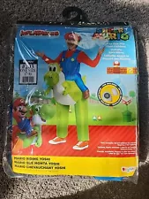 Super Mario Mario Riding Yoshi Inflatable Child Costume(7-8)