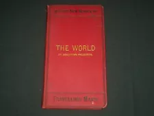 1920'S PHILIPS' NEW SERIES OF TRAVELLING MAPS BOOK - THE WORLD - J 3937