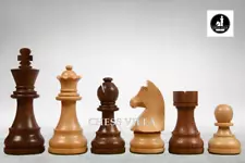 3.75″ Classic Tournament Wooden Chess Pieces Only Set – Golden Rosewood