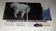 1987 Honda FourTrax 4x4 ATV Ad - Any Similarity