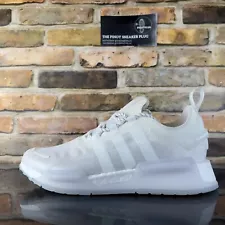 Mens 9.5 - Adidas NMD V3 Triple White Lifestyle Sneakers Casual Shoes GX3374