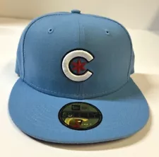 Chicago Cubs MLB NE 2021 City Connect ALT 1 Fitted Hat ~Sky Blue