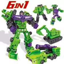 Transformation 6 in 1 Model Mini Devastator Robot Toy 22cm Action Figure