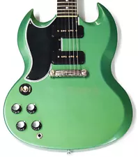 Gibson Custom 1963 Reissue SG Special Left Handed - Iverness Green (REPAIRED...