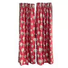 Set Of 2 Custom Made Hot Air Balloon Printed Drapes for Children Nursery