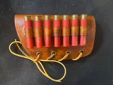 Custom Leather Cartridge Carrier, .410 Shot Shells, Winchester Model 42