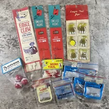 Vintage 70’s Fishing Supplies Lures And Bait Huge Fishing Lot