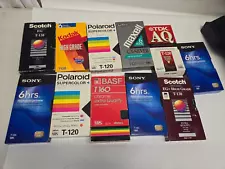 Lot of 11 VHS Video Tapes Used Blank