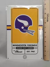 Minnesota Vikings Exclusive Season Ticket Member Gift Sign Decor