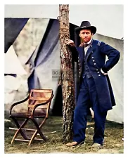 PRESIDENT ULYSSES S. GRANT CIVIL WAR GENERAL IN UNIFORM COLORIZED 8X10 PHOTO