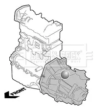 Genuine Borg & Beck Engine Mounting fits Toyota Yaris 1.4D4D 202605 BEM4196