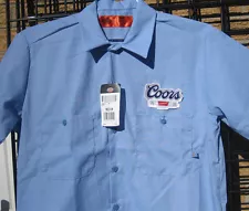 new COORS light DICKIES uniform Workshirt Shirt Beer Delivery Brewery Patch work