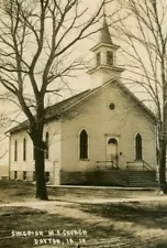 Postcard RPPC View of Swedish M.E. Church in Dayton, IA. aa2.