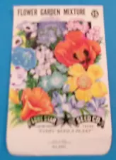 VINTAGE FLOWER SEED PACKET GARDEN MIXTURE SCRAPBOOKING CRAFTS N.O.S. NO SEEDS